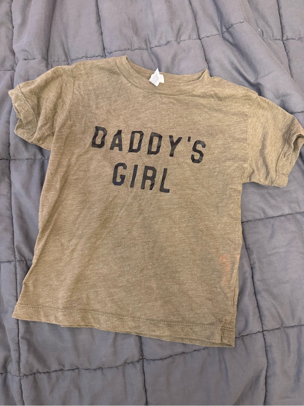 Daddy's Girl Olive Green Kids Tee